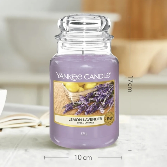 Yankee Candle 22oz Lemon Lavendar Original Jar Candle New - Picture 7 of 8